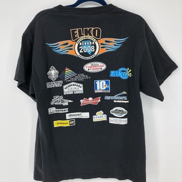 Vintage Motorcycle Jamboree Elko Nevada T Shirt - Picture 4 of 4